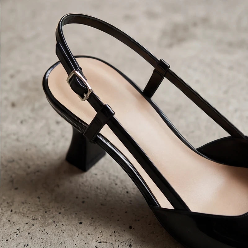 Zena Ryan Slingback Pump - Black - evening shoes - Hendlys - Image 8