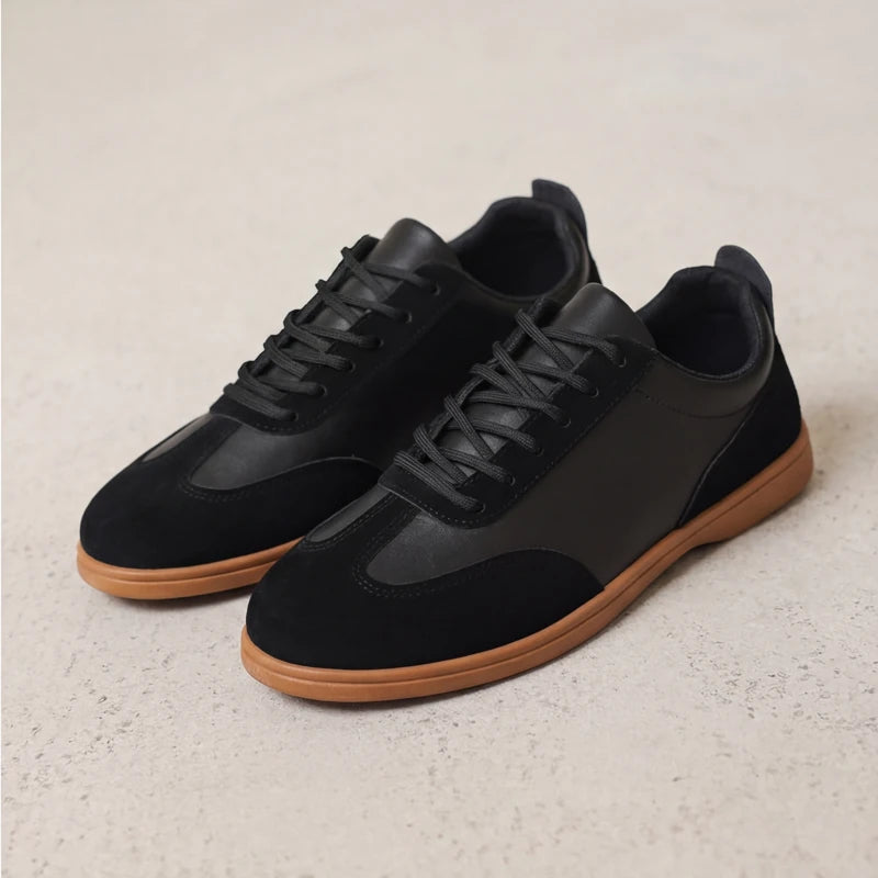 Monaco Leather Shoes - Black - cushioned sole - Hendlys - Image 8