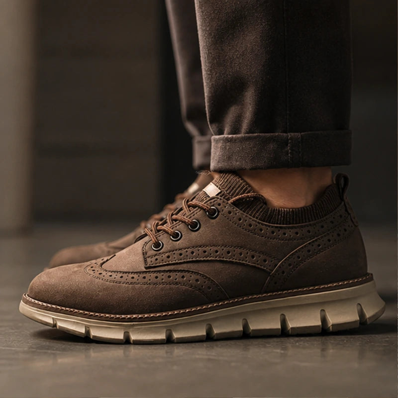 Peterson Suede Sneakers - Brown - suede sneakers - Hendlys - Image 3