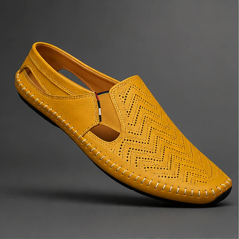 Lido Coastal Leather Sandal - Tan - Sandals - Hendlys - Image 1