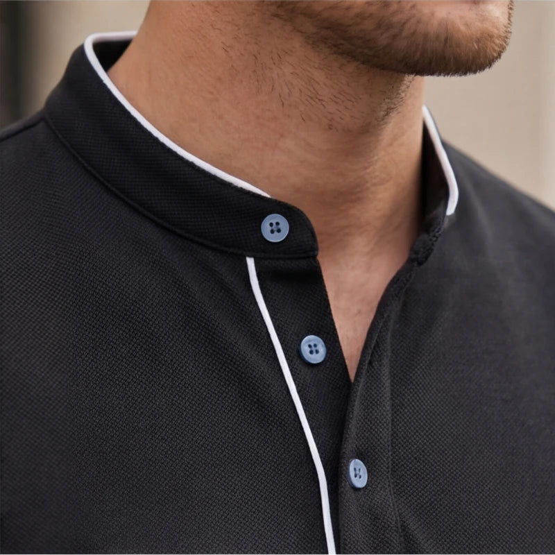 Jenson Polo Shirt - Black - men's polo - Hendlys - Image 2