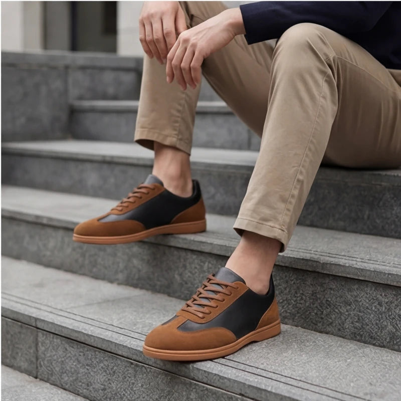 Monaco Leather Shoes - Brown - cushioned sole - Hendlys - Image 8