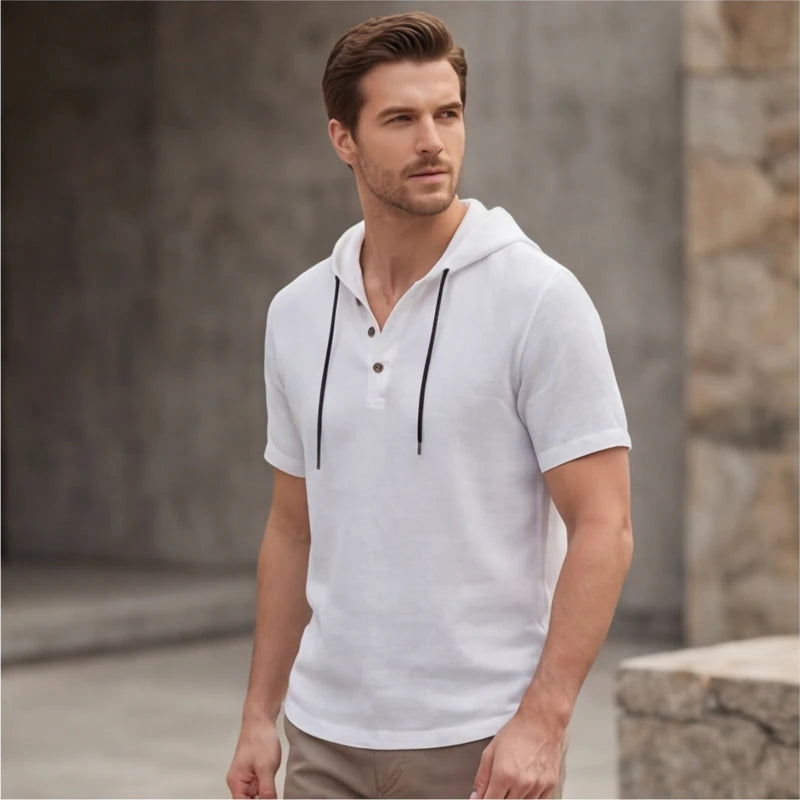 Brighton Hoodie Shirt - White - men's shirt - Hendlys - Image 1
