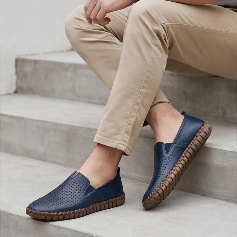 Sartoria Italia Loafers - Navy - men's footwear - Hendlys - Image 7