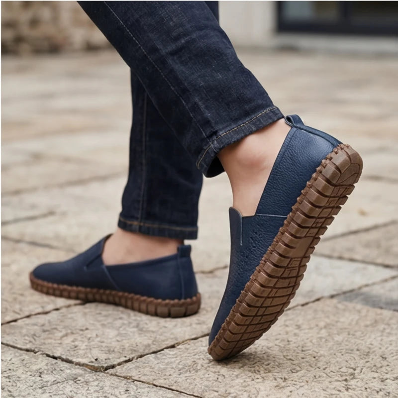 Sartoria Italia Loafers - Navy - breathable shoes - Hendlys - Image 8