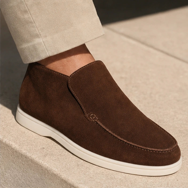 Marlow Suede Chukka Loafer - Dark Brown - suede loafers - Hendlys - Image 3
