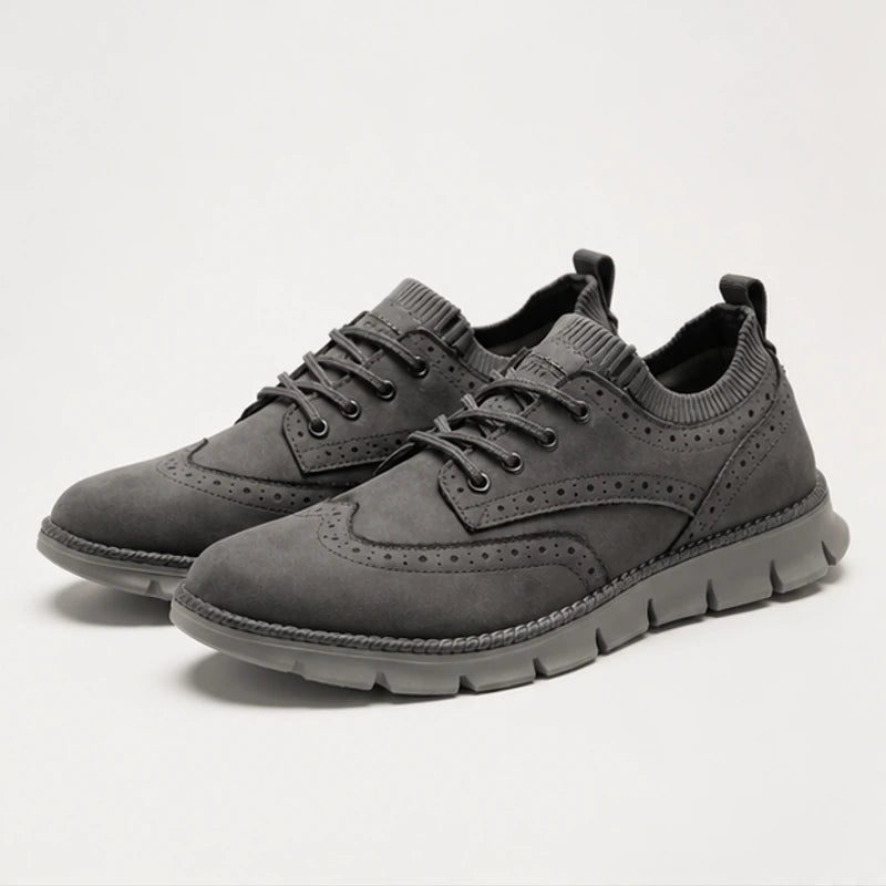 Peterson Suede Sneakers - Gray - Sneakers - Hendlys - Image 1