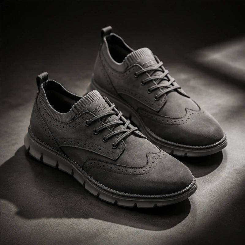 Peterson Suede Sneakers - Gray - men's sneakers - Hendlys - Image 2