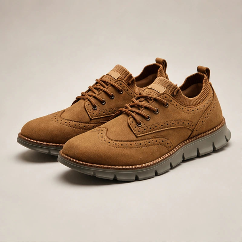 Peterson Suede Sneakers - Camel - Sneakers - Hendlys - Image 1