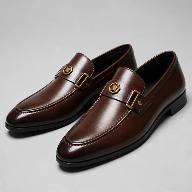 Verona Hand-Finished Leather Loafer - Brown - men's loafers - Hendlys - Image 2