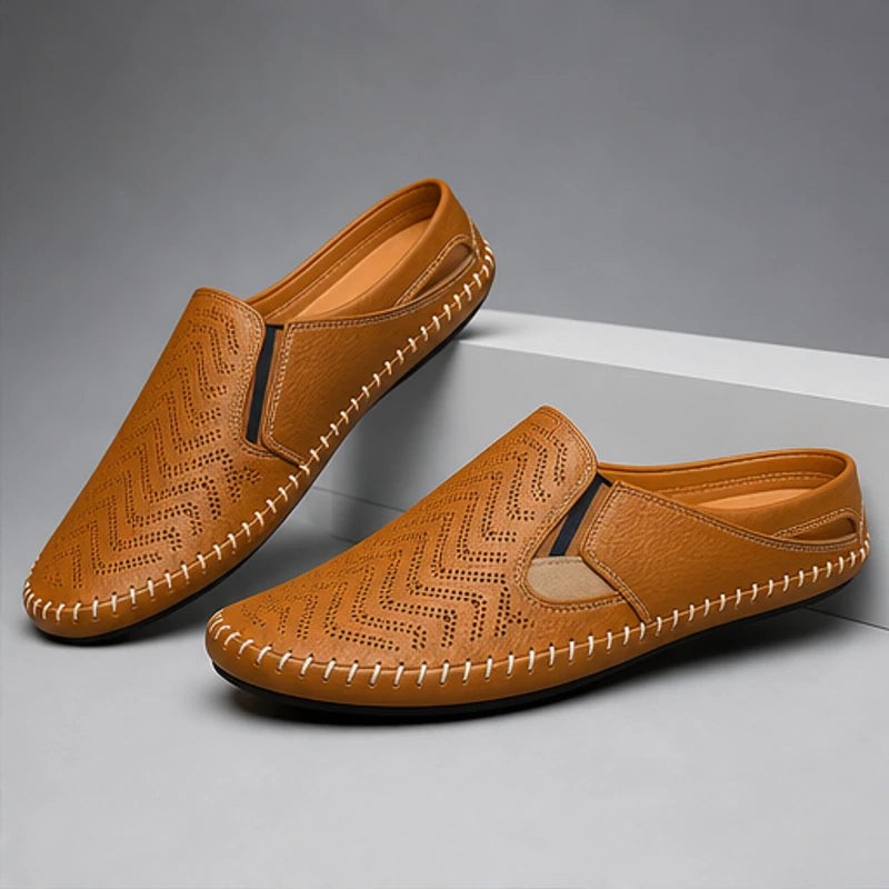Lido Coastal Leather Sandal - Brown - summer footwear - Hendlys - Image 6