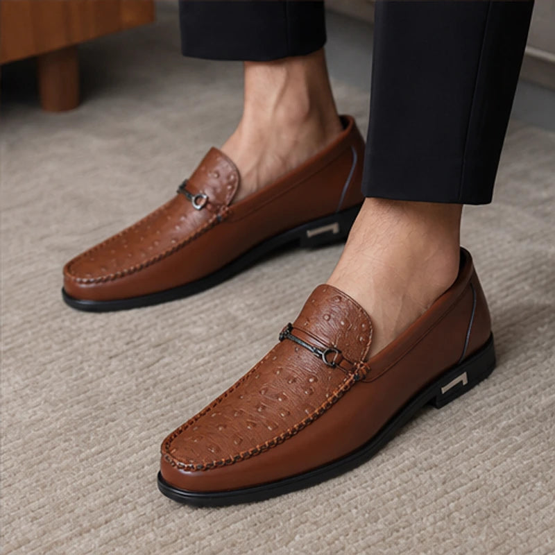Alden Textured Bit Loafer - Brown - men's loafers - Hendlys - Image 2