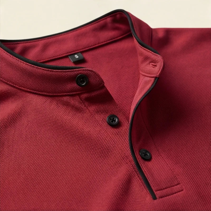 Jenson Polo Shirt - Red - men's polo - Hendlys - Image 2