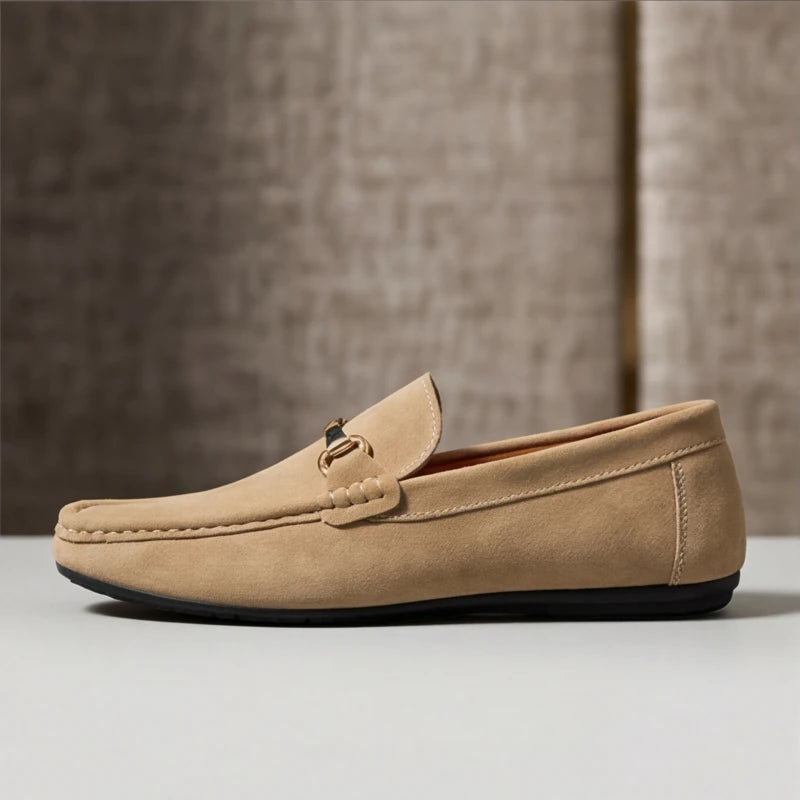 Bianchi Russo Suede Loafers - Tan - suede loafers - Hendlys - Image 3