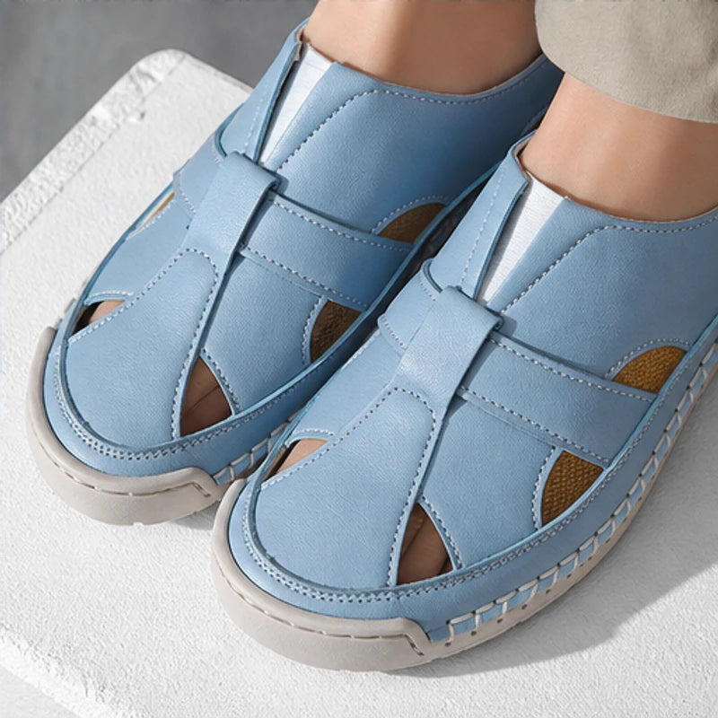 Brexton Vented Leather Loafer - Sky Blue - men's loafers - Hendlys - Image 3