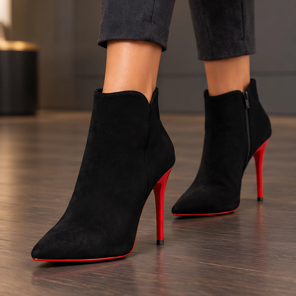 Anastasia Women's Pointed-Toe Stiletto Ankle Boots - Women's Footwear > Boots > Ankle Boots - Hendlys - Image 1