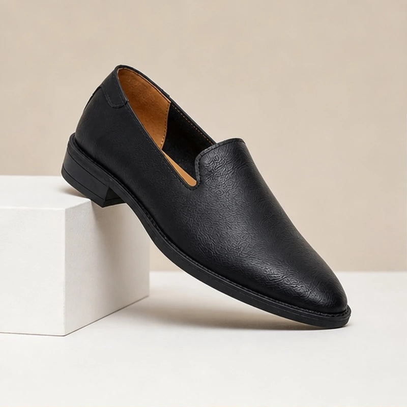 Aston Polished Leather Loafers - Black - slip-on shoes - Hendlys - Image 4