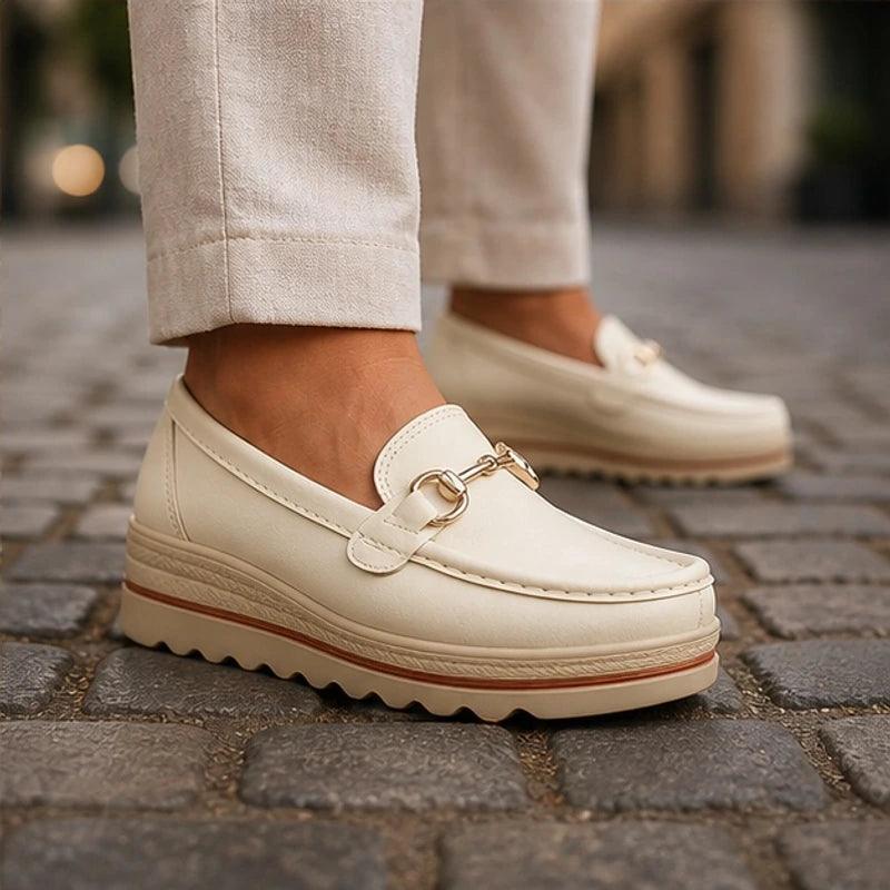 Aveline Orthopedic Loafer - White - loafers - Hendlys - Image 2