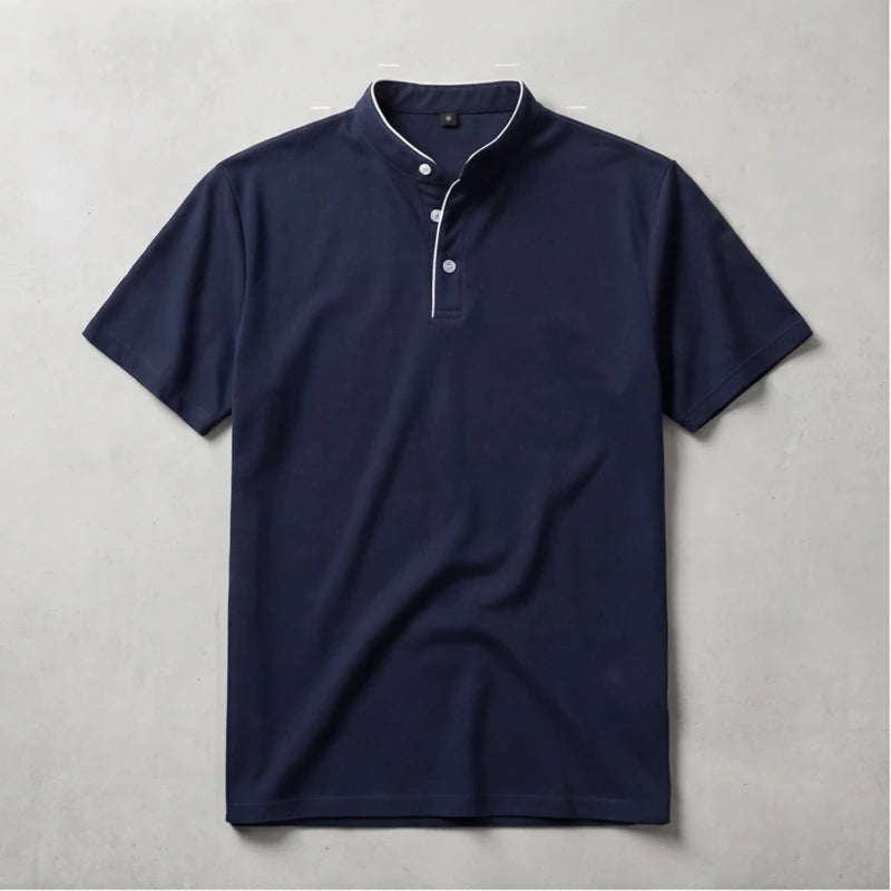 Jenson Polo Shirt - Navy - men's polo - Hendlys - Image 2