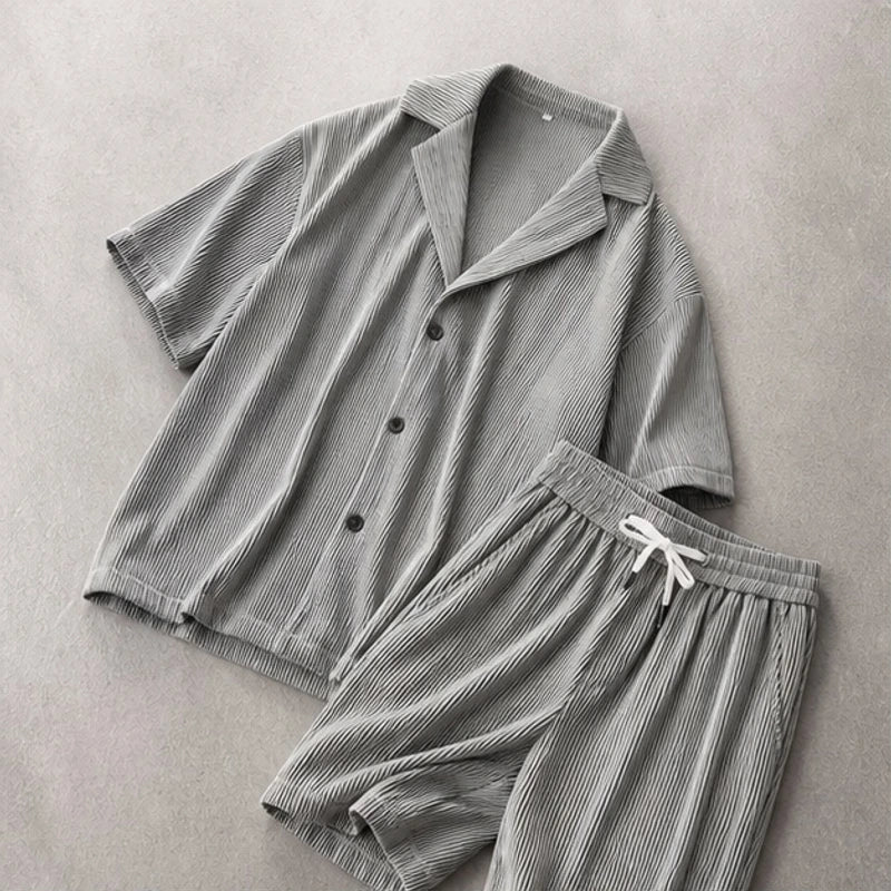 Briar Corduroy Vacation Set - Gray - cotton corduroy - Hendlys - Image 4
