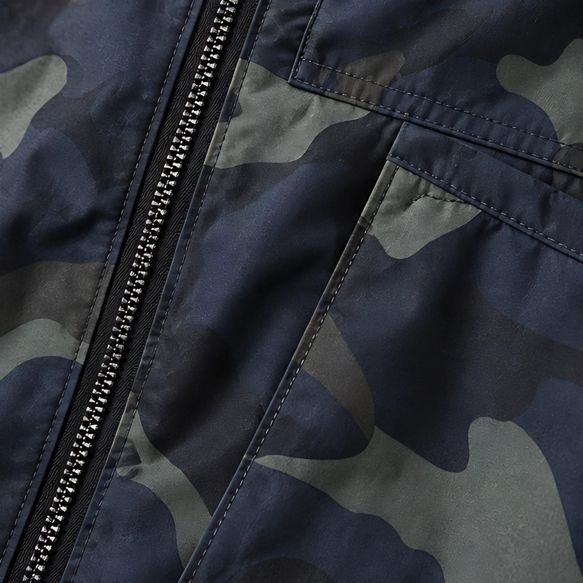 Briarcliff Men's Camouflage Hooded Windbreaker Jacket - Navy - male - Hendlys - Image 4