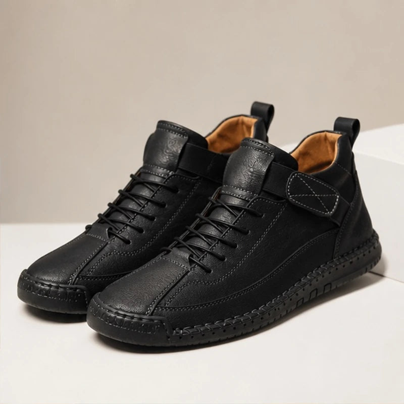 Briarwood Leather Sneakers - Black - sneakers - Hendlys - Image 2