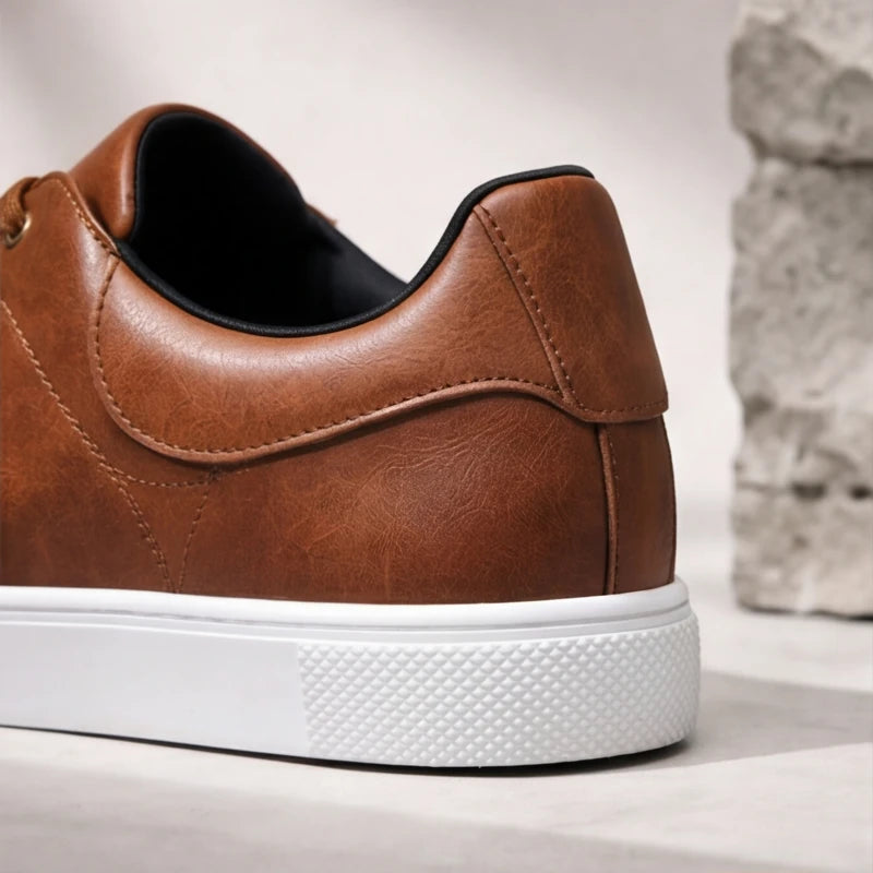 Maddison Leather Sneakers - Brown - smooth leather - Hendlys - Image 6