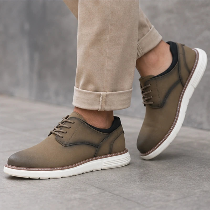 Brookfield Soft-Sole Derby Shoe - Khaki - derby shoe - Hendlys - Image 3