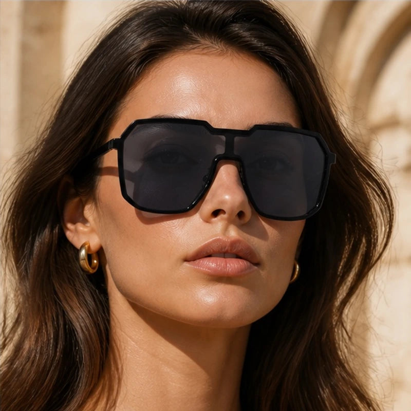 Calix Square-Frame Tinted Shades - Black - square frame - Hendlys - Image 3