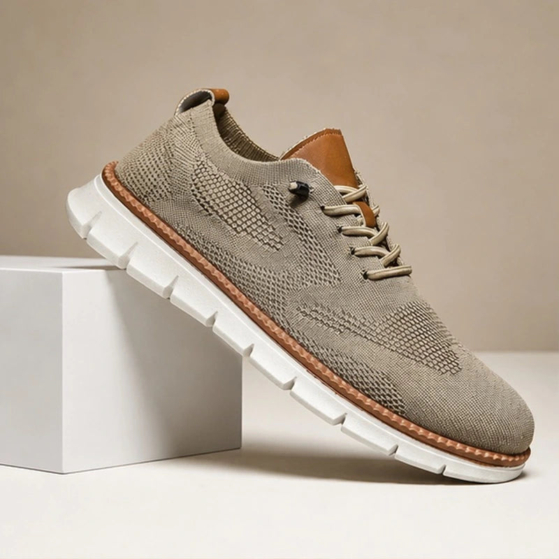 Callen Everyday Sneaker - Beige - Sneakers - Hendlys - Image 1