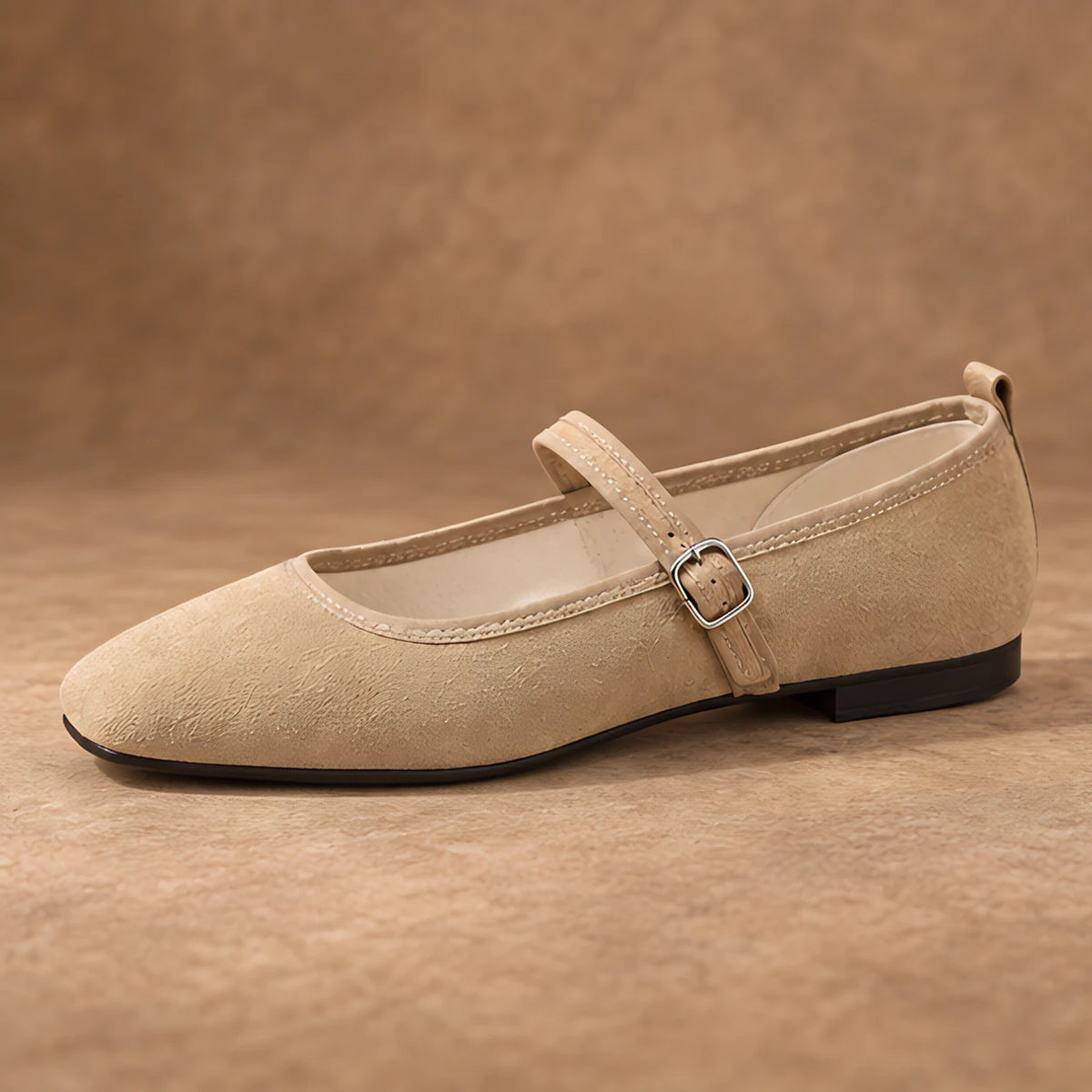 Camille Women's Orthopedic Mary Jane Flats - Beige - Women's Footwear > Flats > Mary Jane Flats - Hendlys - Image 3