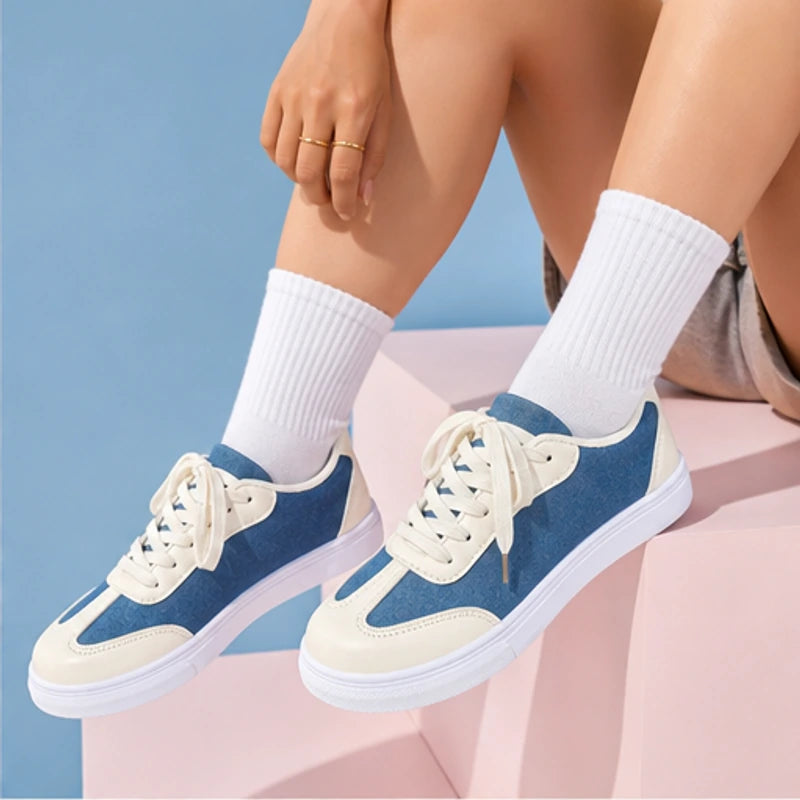 Capri Denim Low-Top Sneaker - Off White - casual shoes - Hendlys - Image 5