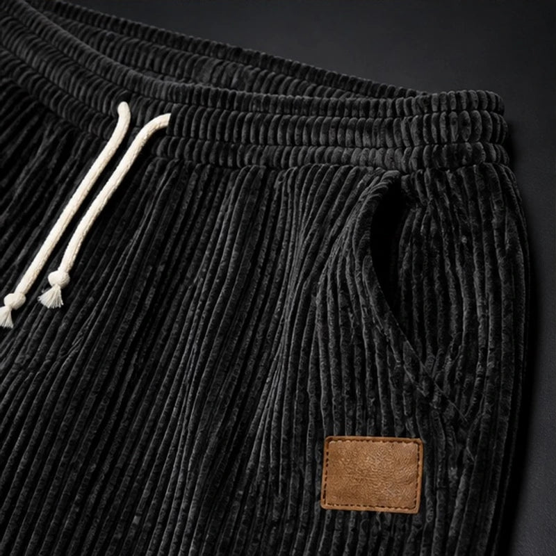 Copley Corduroy Jogger Pants - Black - Clothing > Pants > Corduroy Jogger Pants - Hendlys - Image 2