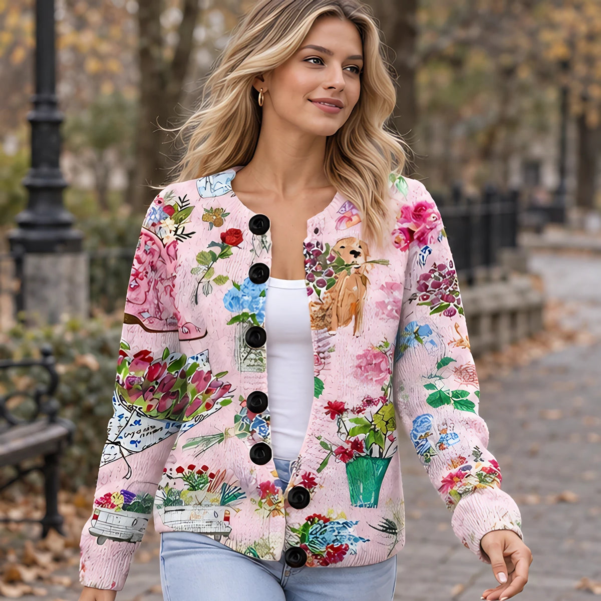 Coraline Women's Button Down Cardigan - A - 23 sept - Hendlys - Image 2