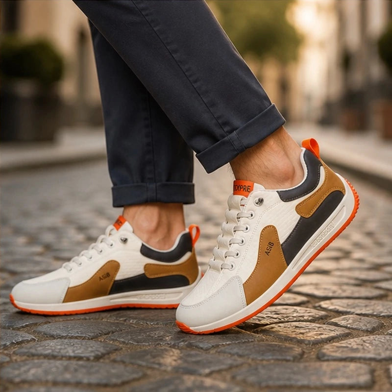 Eldridge Leather Sneakers - Brown - mens sneakers - Hendlys - Image 2