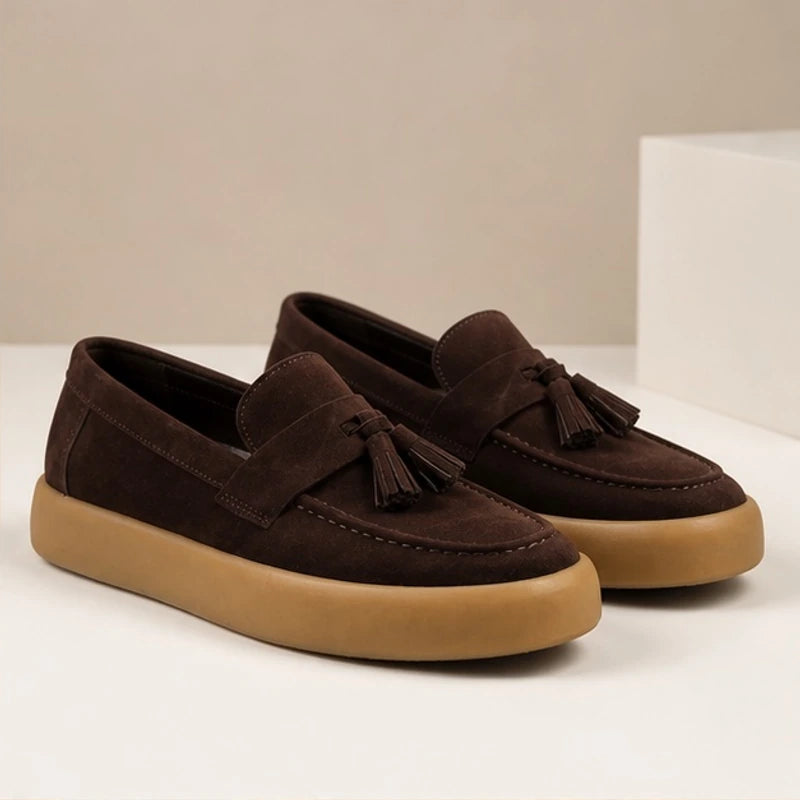 Huxley Suede Loafers - Brown - suede loafers - Hendlys - Image 3