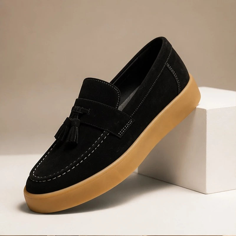 Huxley Suede Loafers - Black - suede loafers - Hendlys - Image 3