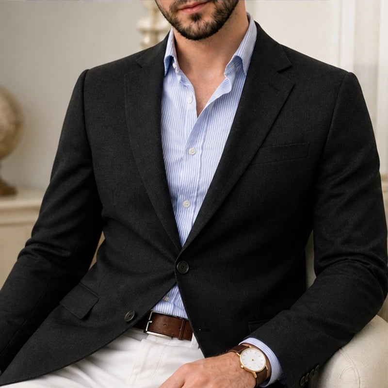 Huxley Tailored Knit Blazer - Black - Catalog Group: Clothing - Hendlys - Image 2