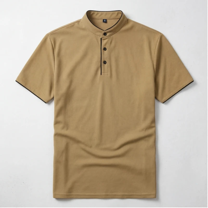 Jenson Polo Shirt - Khaki - polo shirt - Hendlys - Image 3