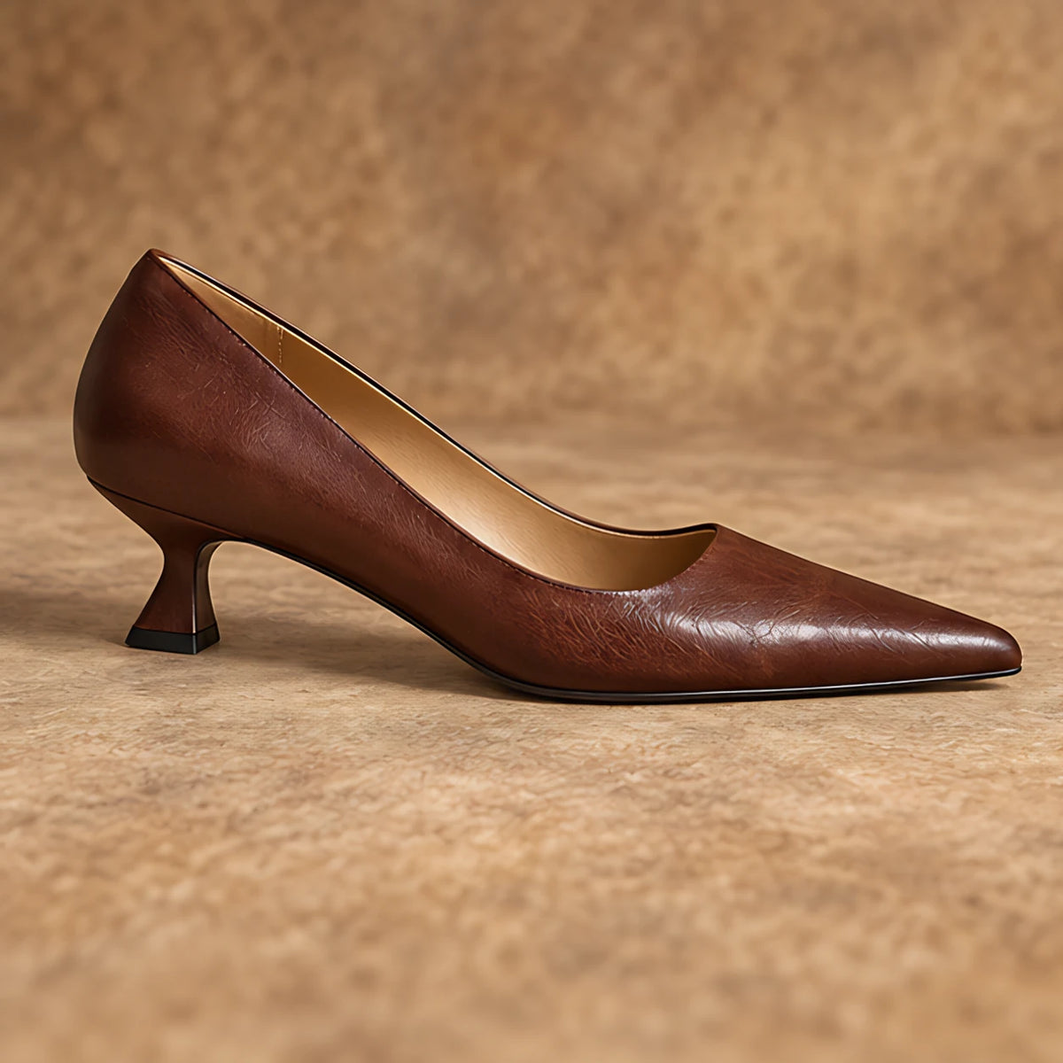 Isabeau Women's Orthopedic Pointed-Toe Pumps - Brown - Women's Footwear > Heels > Pointed-Toe Pumps - Hendlys - Image 3