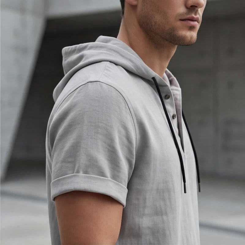 Brighton Hoodie Shirt - Gray - men's shirt - Hendlys - Image 2