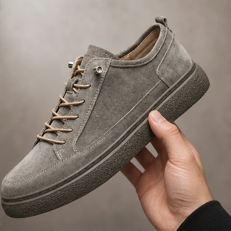 Wexford Suede Weekend Sneaker - Gray - Sneakers - Hendlys - Image 1