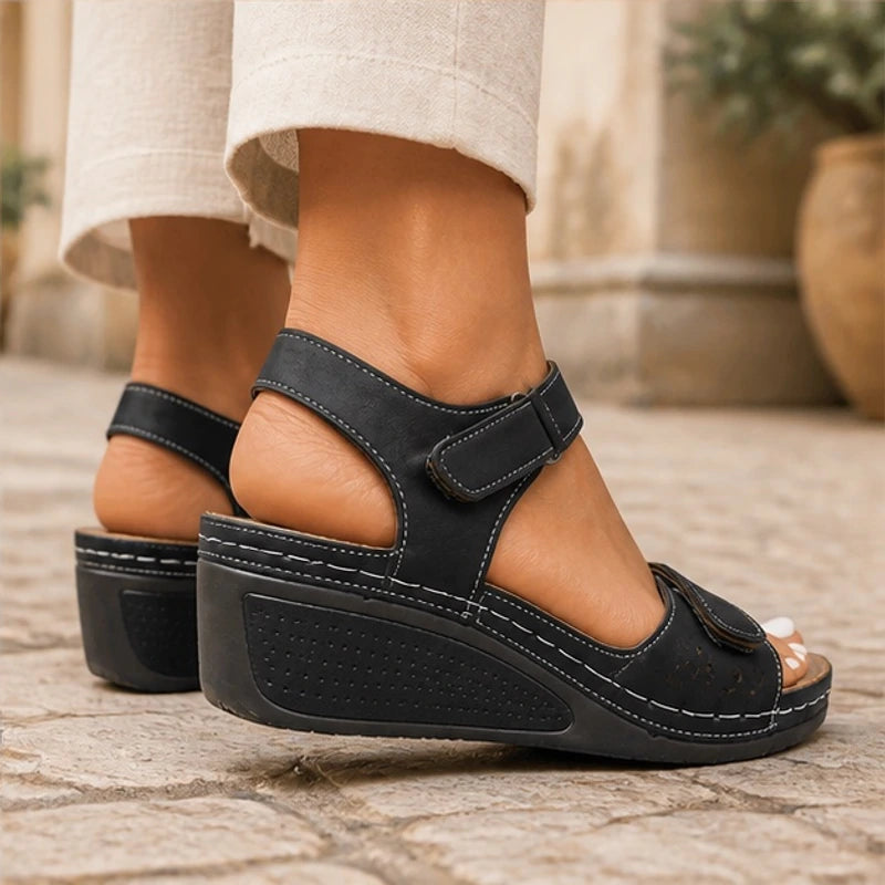 Kallista Orthopedic Sandals - Black - Catalog Group: Footwear - Hendlys - Image 2