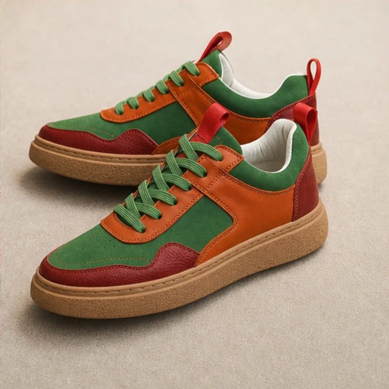 Lehman Leather Sneakers - Multicolor - everyday sneakers - Hendlys - Image 5