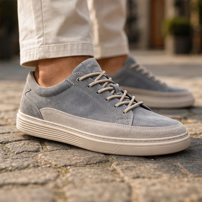 Lennox Soft Suede Sneakers - Gray - men's sneakers - Hendlys - Image 2