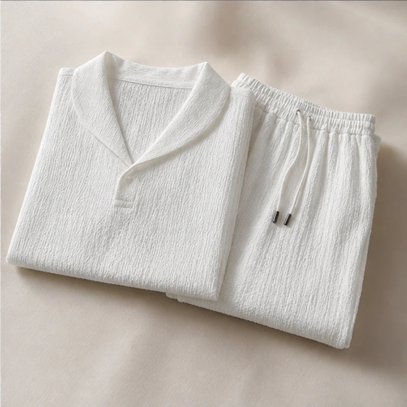 Lombardy Linen Set - White - linen outfit - Hendlys - Image 3