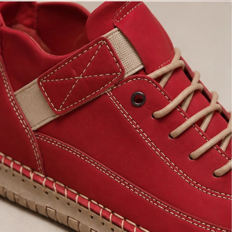 Maurelle Orthopedic Sneakers - Red - Department: Women - Hendlys - Image 3