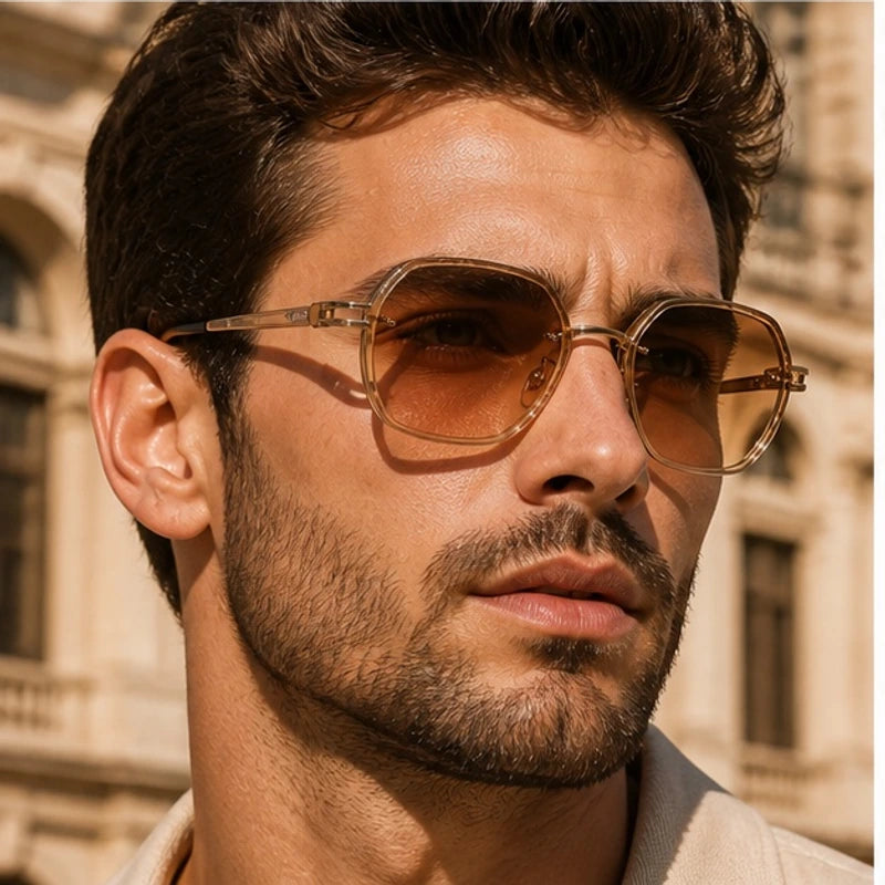 Meridian Polished Frame Shades - Brown - polished frame - Hendlys - Image 3