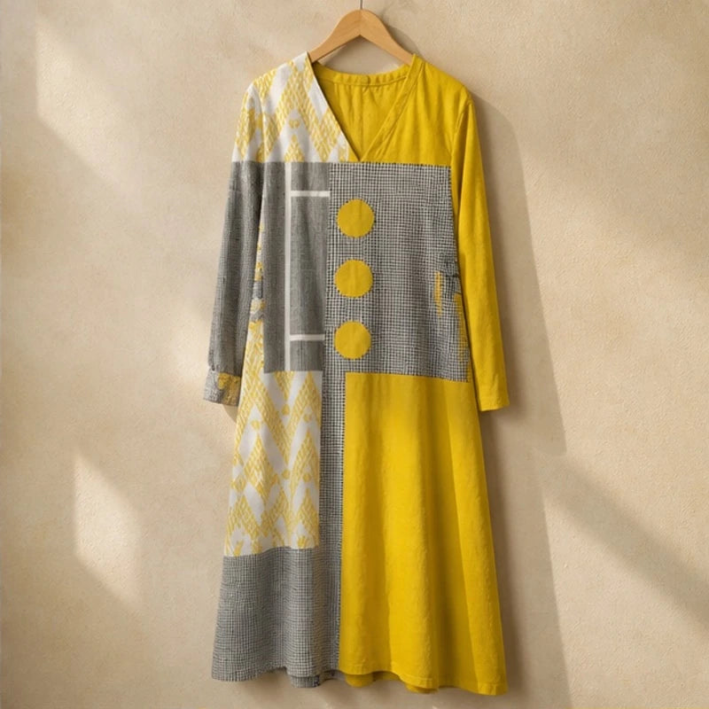 Mirelle Multicolor Geometric Dress - Multicolor - Department: Women - Hendlys - Image 3
