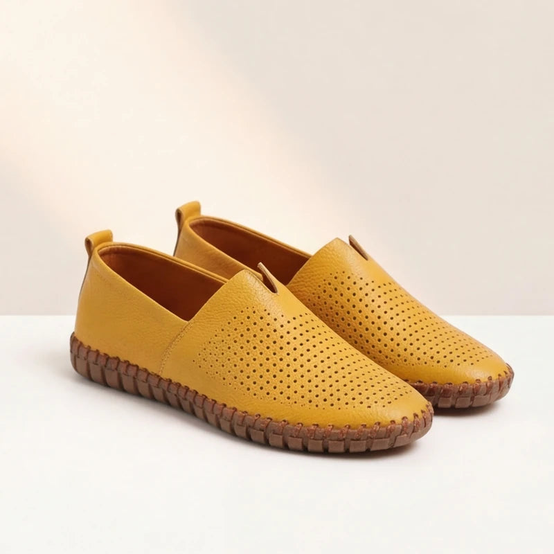 Sartoria Italia Loafers - Tan - cushioned footbed - Hendlys - Image 6
